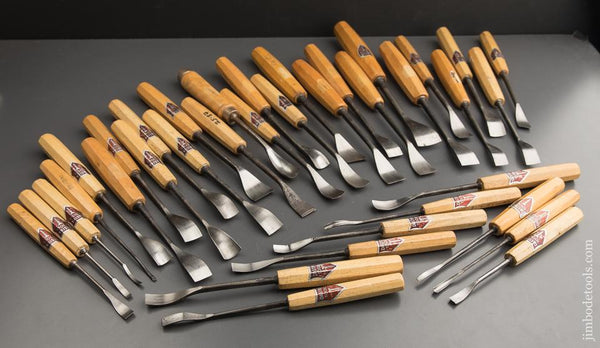 AMAZING Set of 36 German Carving Sculpting Spoon Gouges by DASTRA - 88 –  Jim Bode Tools